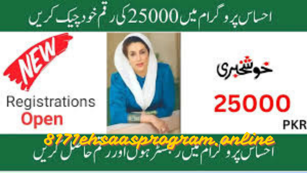 how to apply for 8171 ehsaas program 25000 bisp